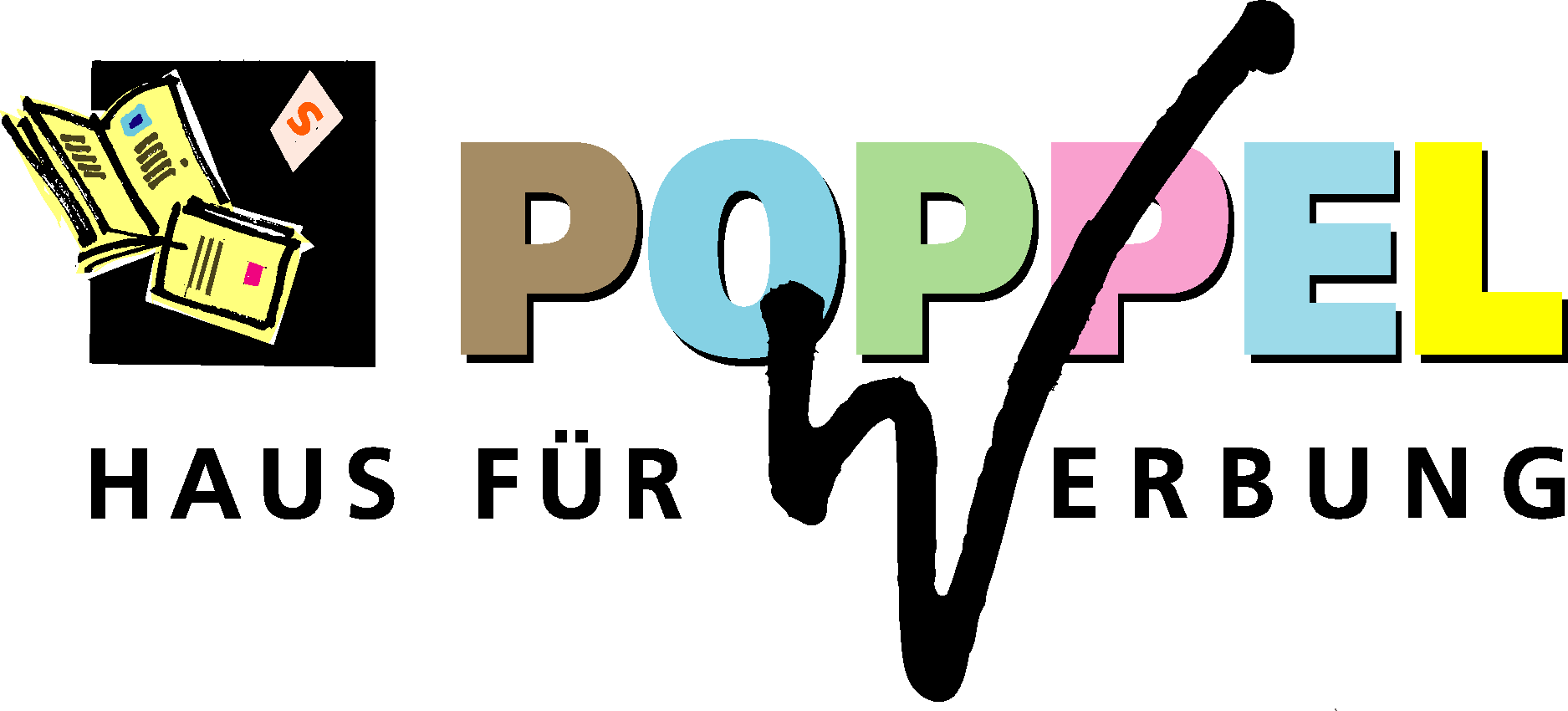 POPPEL Haus FБr Werbung Logo Vector Logo